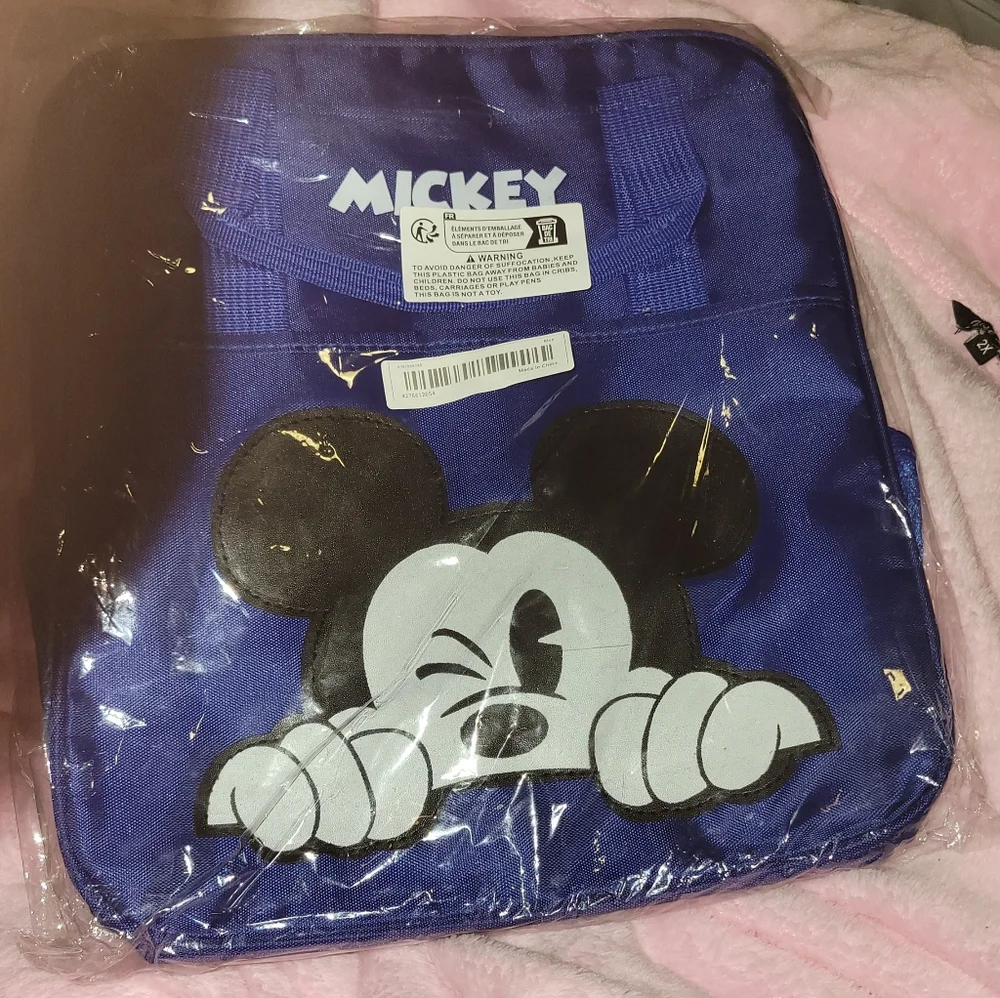 Disney Mickey Collection Oxford Textile Backpack New in Package - Picture 5 of 6